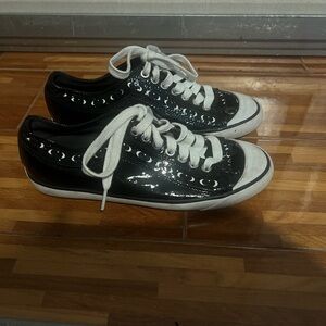 Coach sneakers Patent Leather Black and White